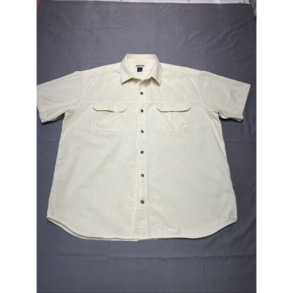MAGELLAN SPORTSWEAR FISHING SHIRT 100% COTTON BUTTON UP YELLOW MEN'S SIZE XXL - Picture 1 of 16